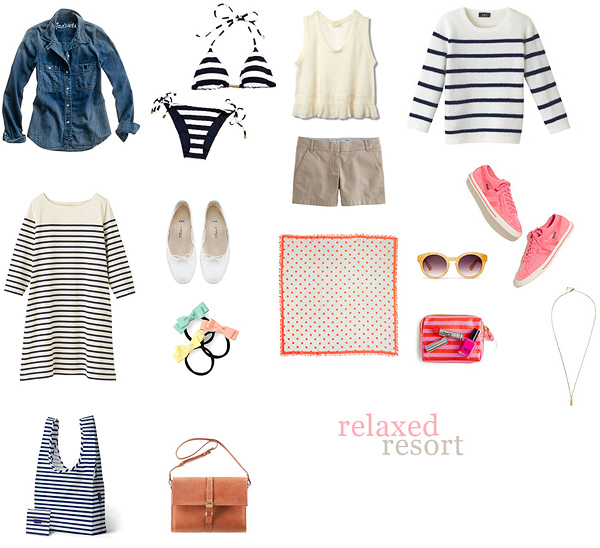 relaxed resort capsule wardrobe