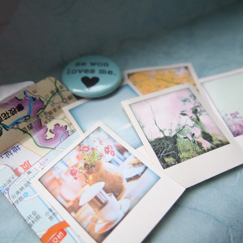 mini Polaroid stickers