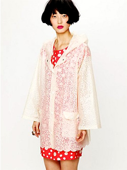 Free People Lace Rain Coat