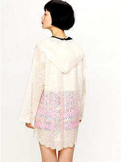 Free People Lace Rain Coat