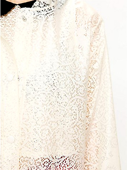 Free People Lace Rain Coat