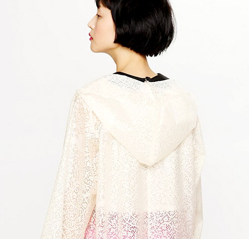 Free People Lace Rain Coat