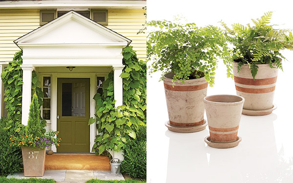 painted terra cotta pots