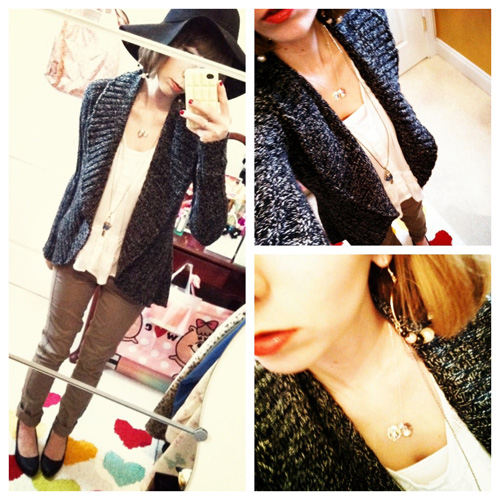 outfit. It's a mix of half what I wore to work that day switch for something a little more... adult? I dunno, mode or something whateverssssss