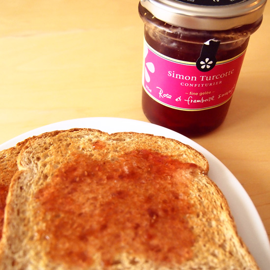 rose and raspberry spread