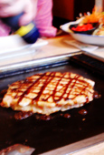 We had okonomiyaki!