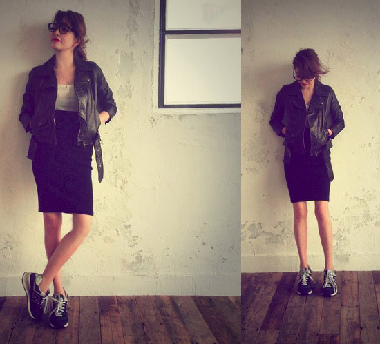 Rinka in maison de reefur leather jacket