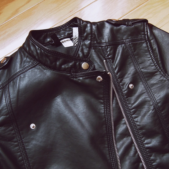 leather style jacket from HM