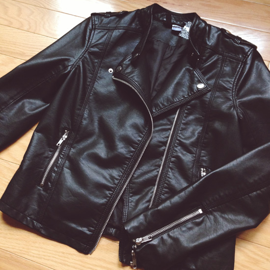 leather style jacket from HM