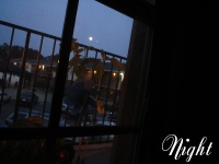 Dusk, outside my window