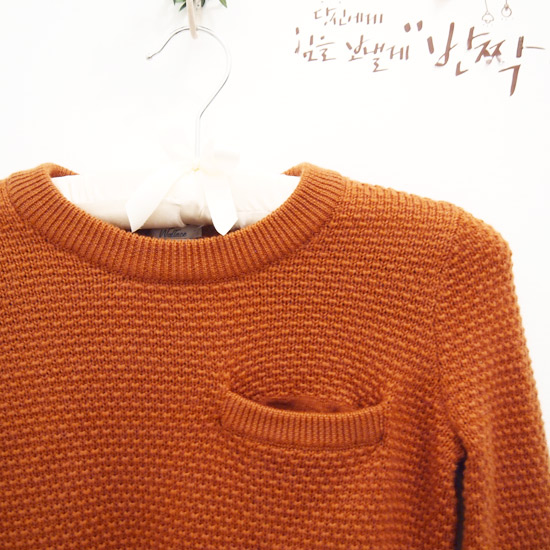 madewell seed stich orange sweater