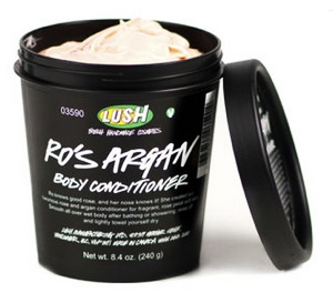 Lush's container of body conditioner