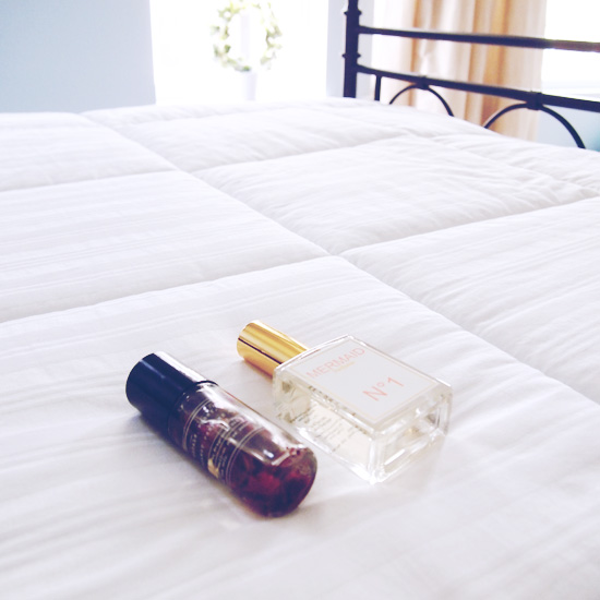mermaid perfume and rose petal oil
