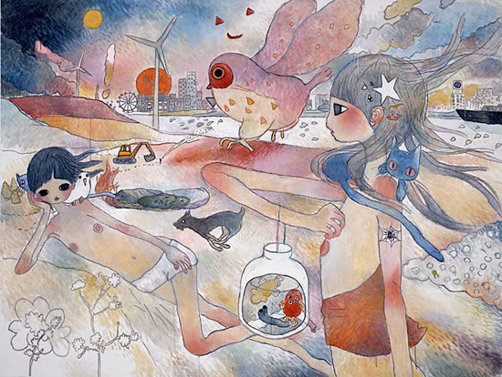 Japanese artist Aya Takano