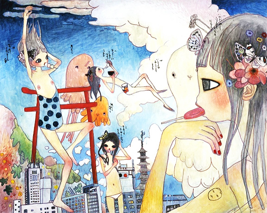 Japanese artist Aya Takano