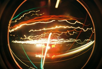 at night