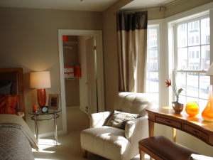 upstairs