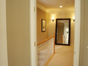 upstairs