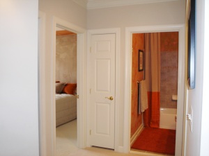 upstairs