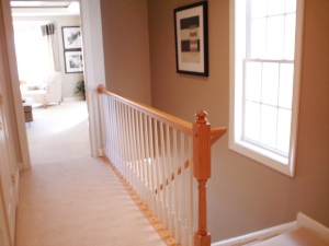 upstairs